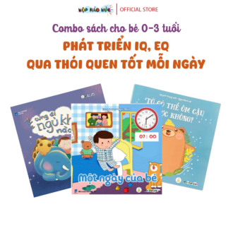 Combo sách PHÁT TRIỂN IQ, EQ QUA THÓI QUEN TỐT MỖI NGÀY 0-3 tuổi