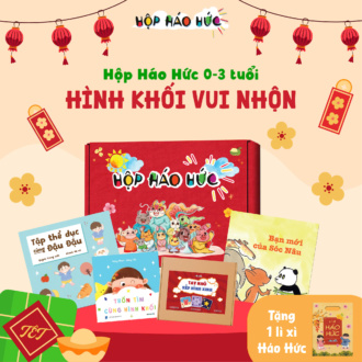 Hộp Háo Hức HÌNH KHỐI VUI NHỘN 0-3 tuổi