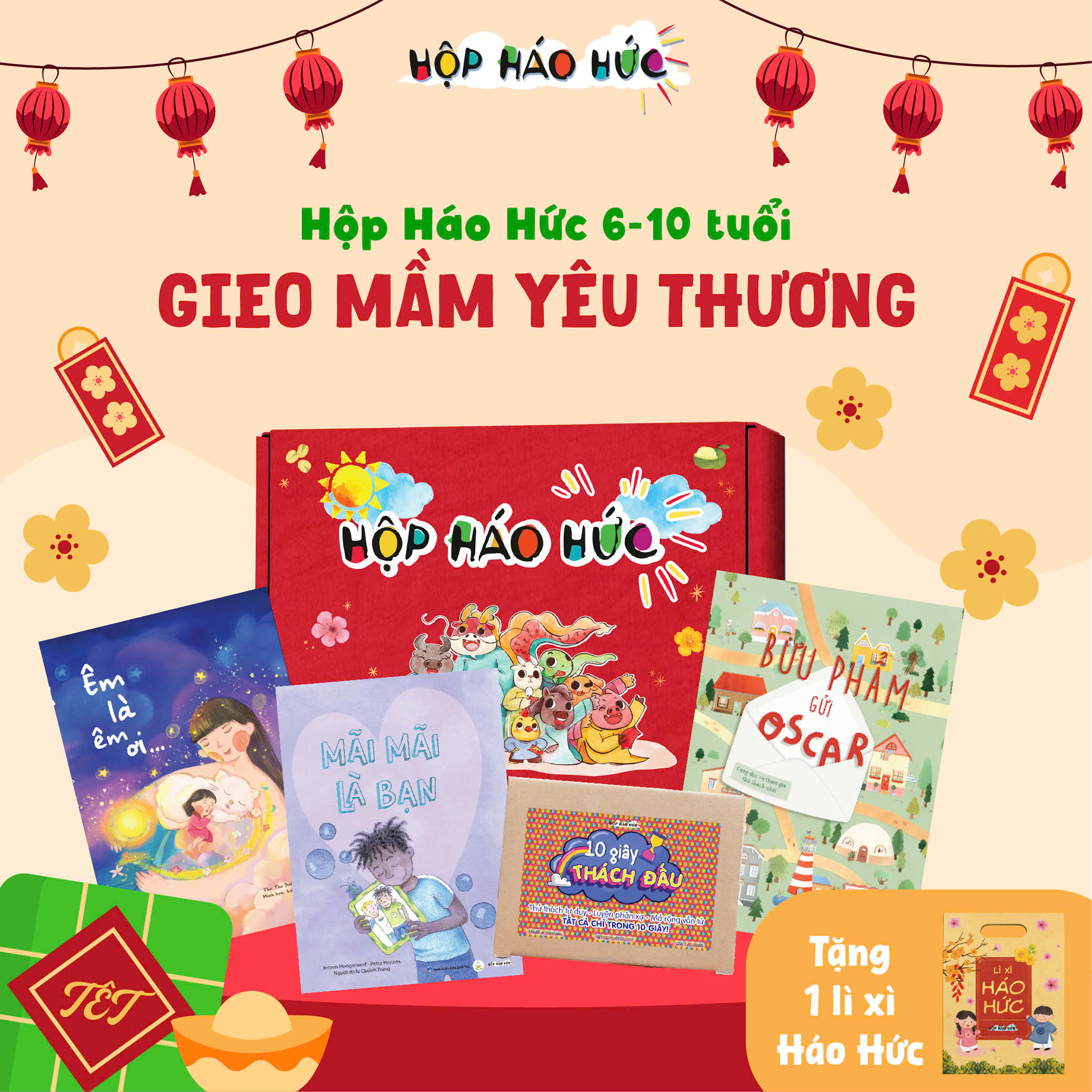 Hộp Háo Hức GIEO MẦM YÊU THƯƠNG 6-10 tuổi