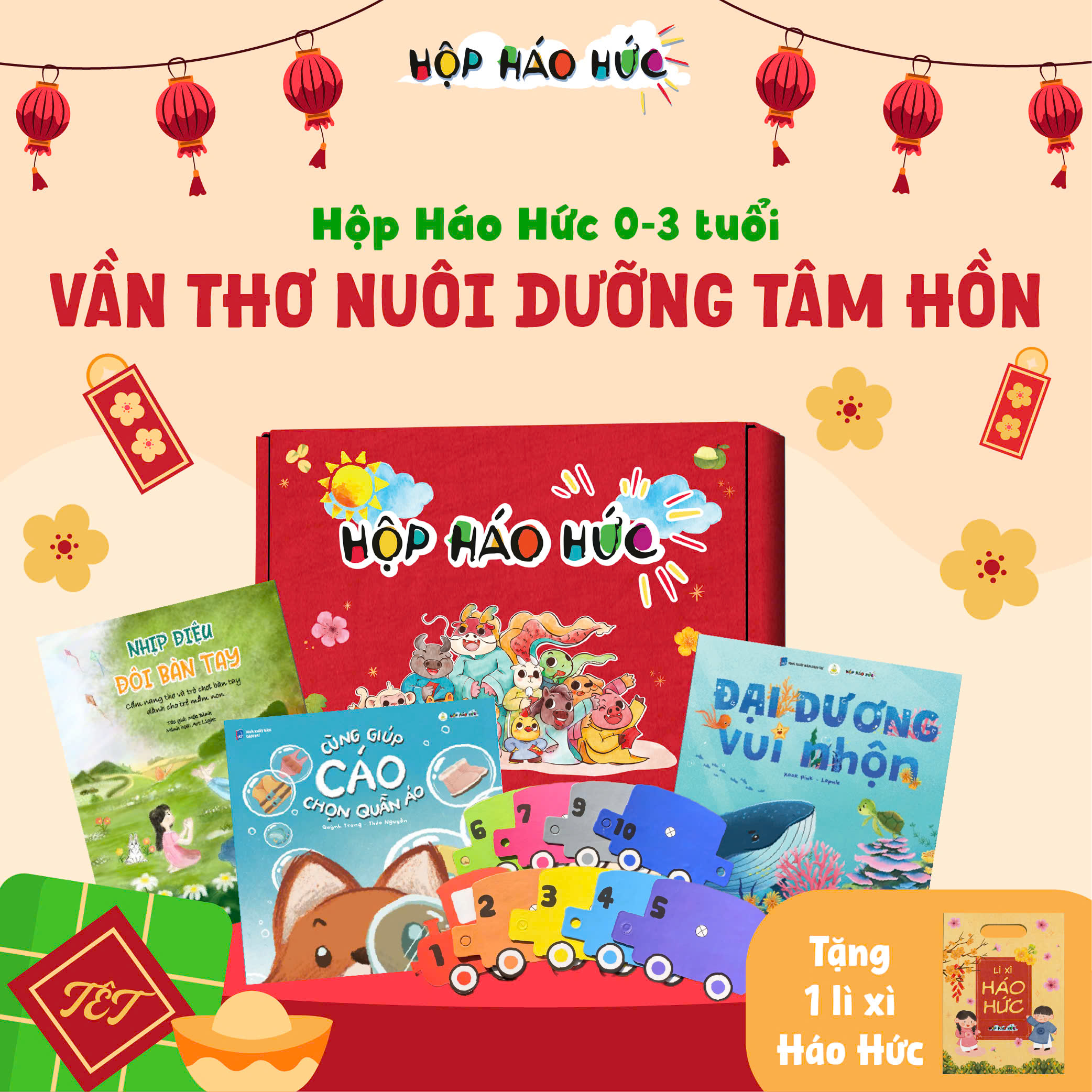 Hộp Háo Hức VẦN THƠ NUÔI DƯỠNG TÂM HỒN 0-3 tuổi