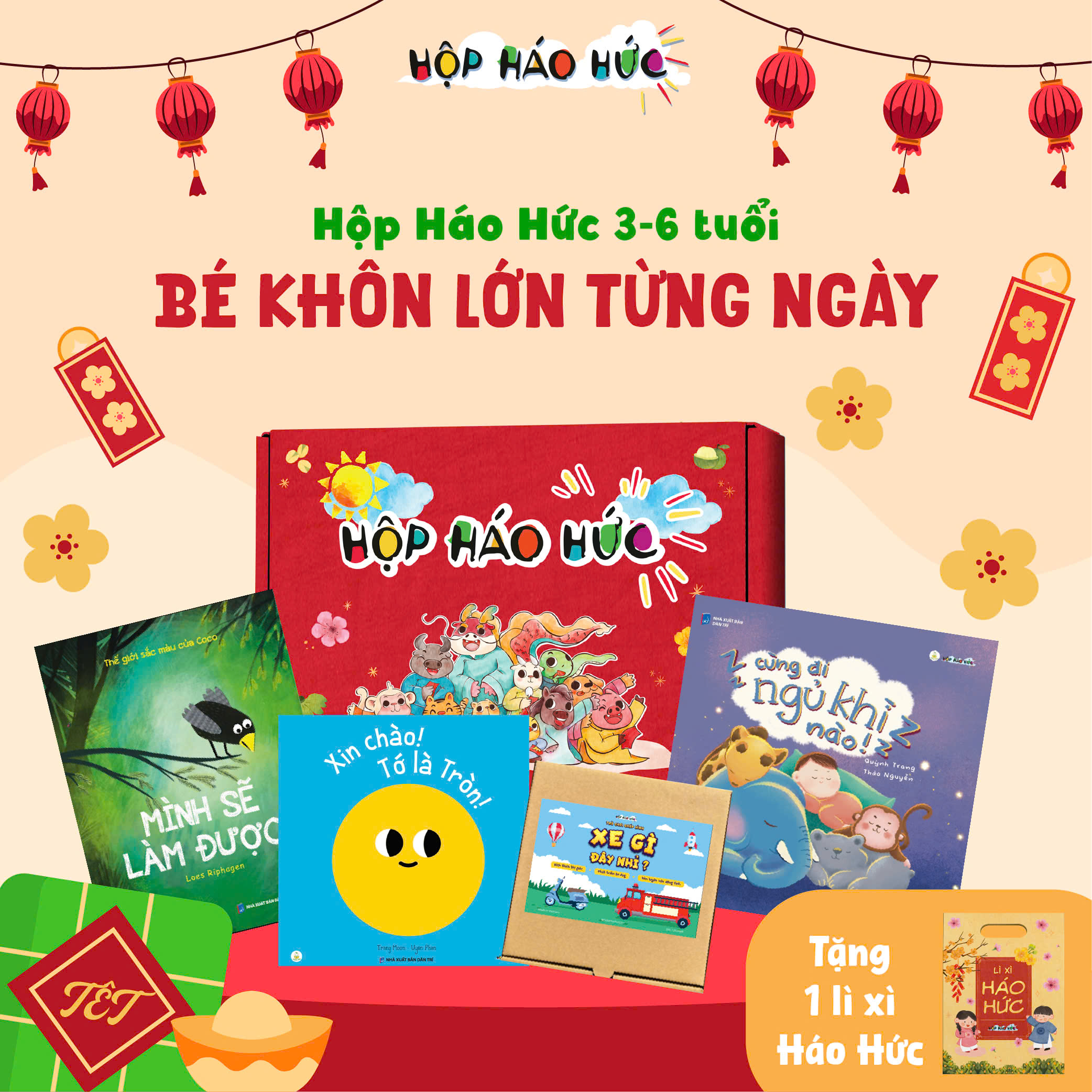 Hộp Háo Hức BÉ KHÔN LỚN TỪNG NGÀY 3-6 tuổi