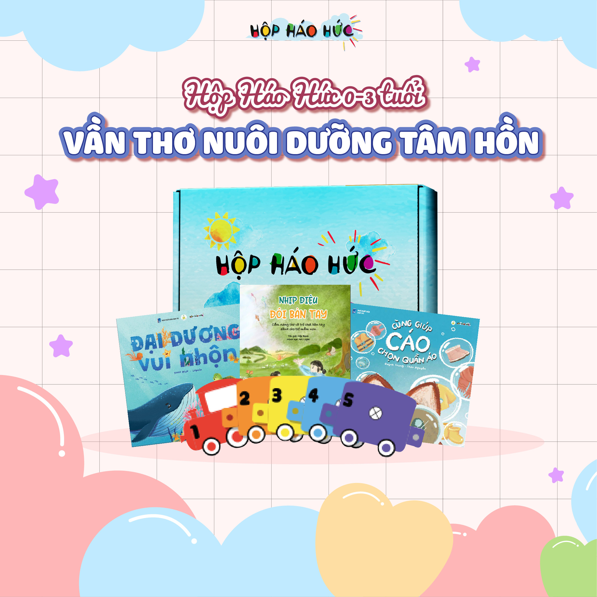 Hộp Háo Hức VẦN THƠ NUÔI DƯỠNG TÂM HỒN 0-3 tuổi