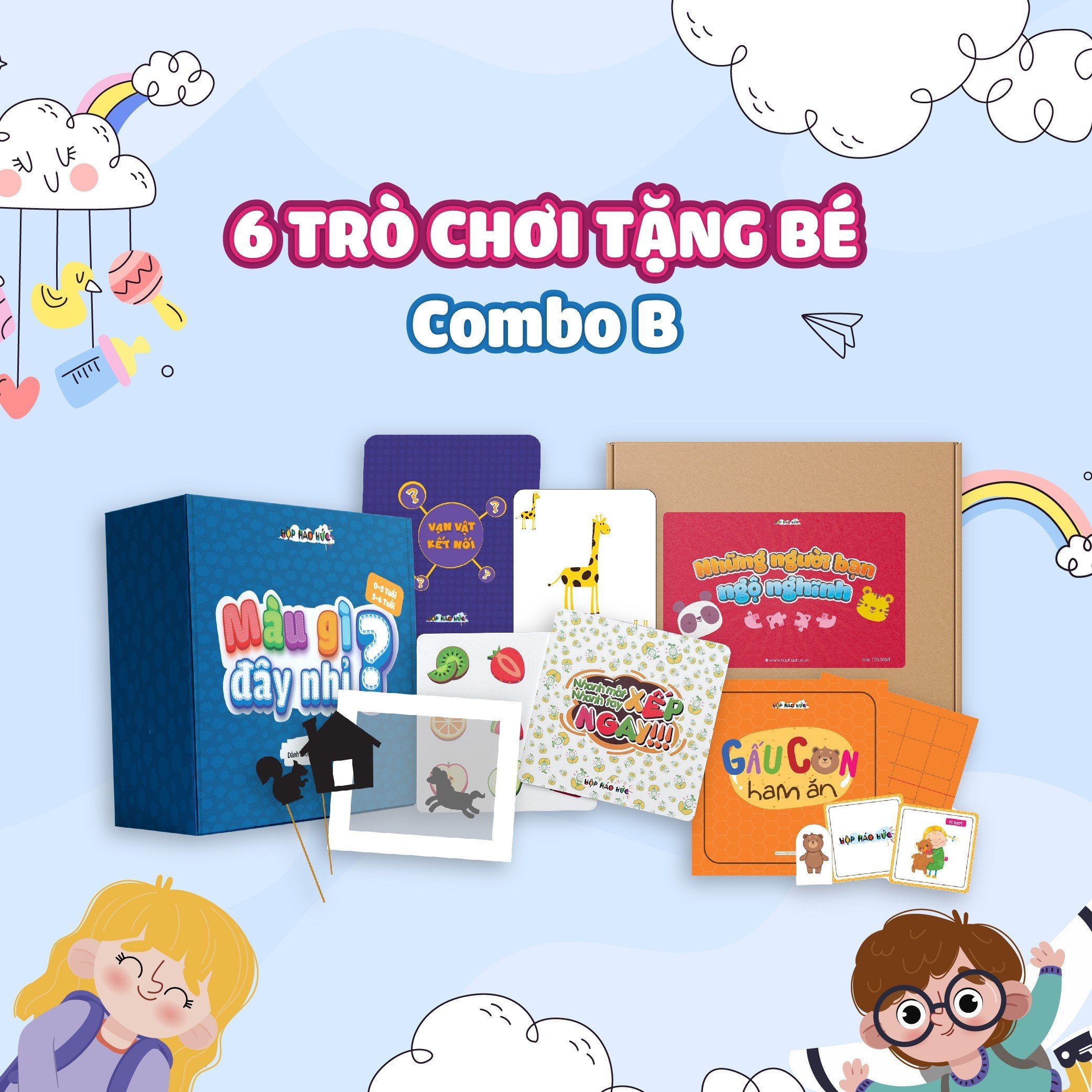 6 TRÒ CHƠI TẶNG BÉ - COMBO B