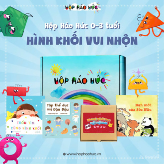 Hộp Háo Hức HÌNH KHỐI VUI NHỘN 0-3 tuổi